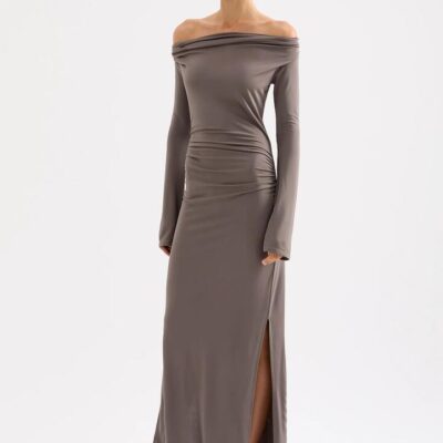 Nude Lucy Womens Sefa Maxi Dress Brown Size S
