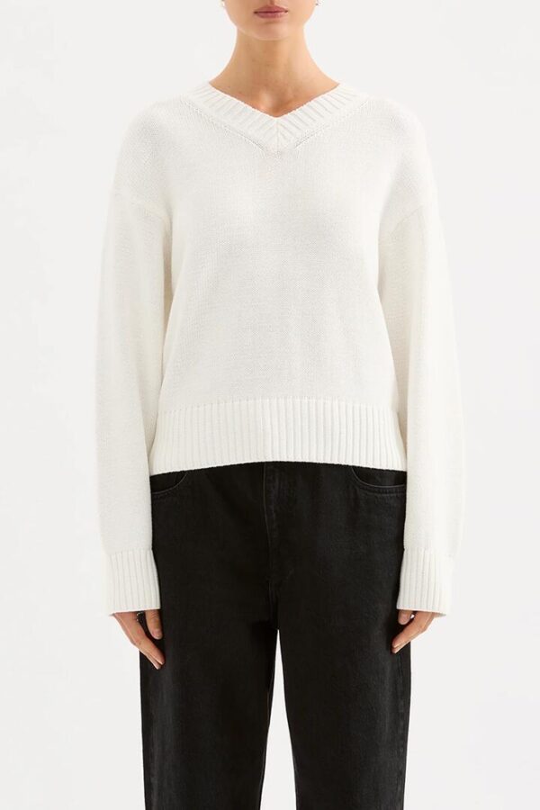Nude Lucy Tara Knit Cotton White
