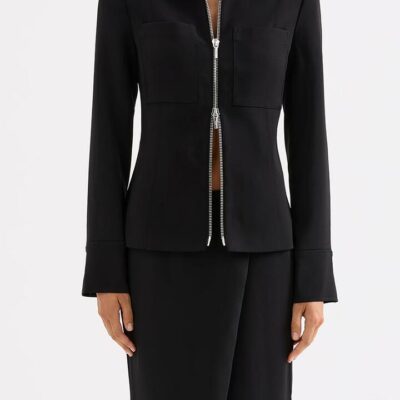Nude Lucy Womens Isra Jacket Black Size L