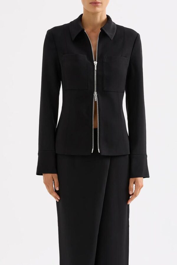 Nude Lucy Womens Isra Jacket Black Size L