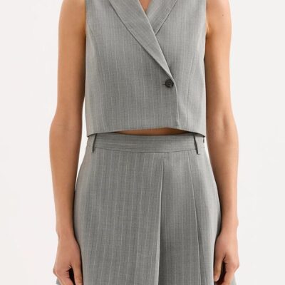 Nude Lucy Cilia Vest Grey
