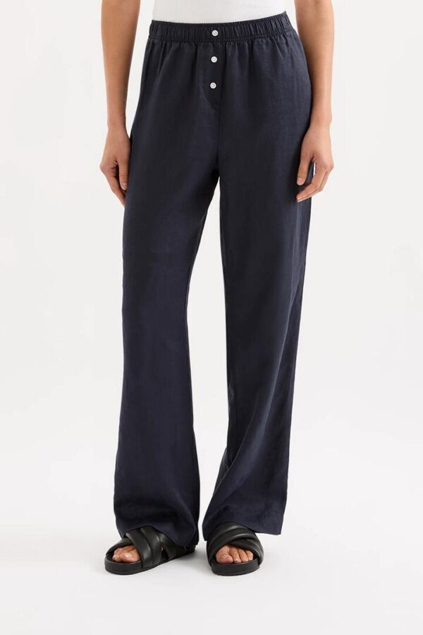 Nude Lucy Lounge Linen Pant Linen Ink
