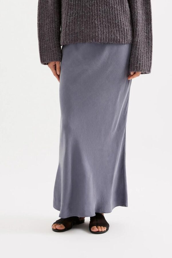 Nude Lucy Devin Tencel Maxi Skirt Blue