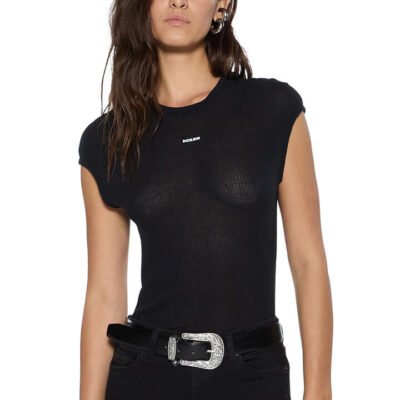 Ksubi Staple Short Sleeve Tee Sheer Black Sheer