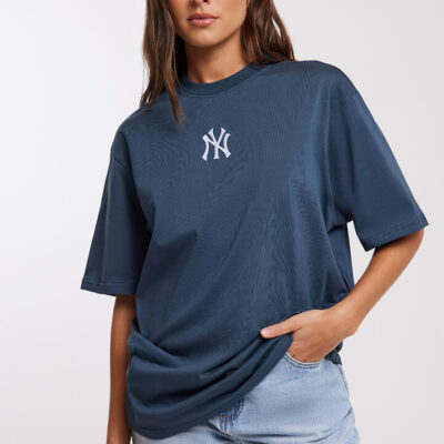 Majestic Womens Logo Tee Midnight Navy