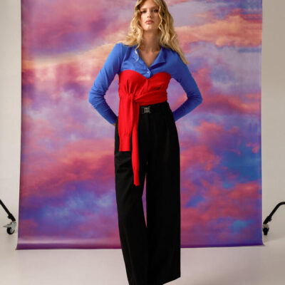 FORCAST Nadia Buckle Wide Leg Pants