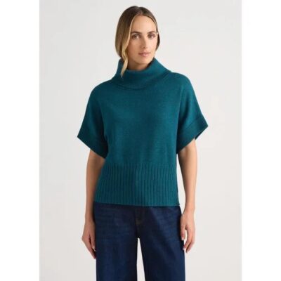 David Lawrence Roll Neck Gilet