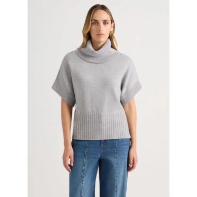 David Lawrence Roll Neck Gilet