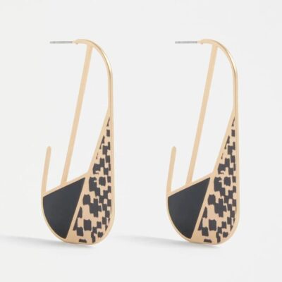 ELK MOND HOOP EARRING