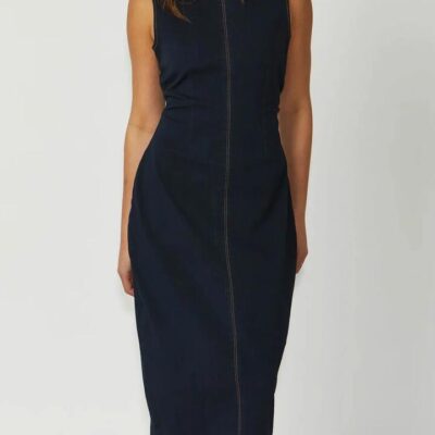 NEW LONDON DILLY COLUMN MIDI DRESS