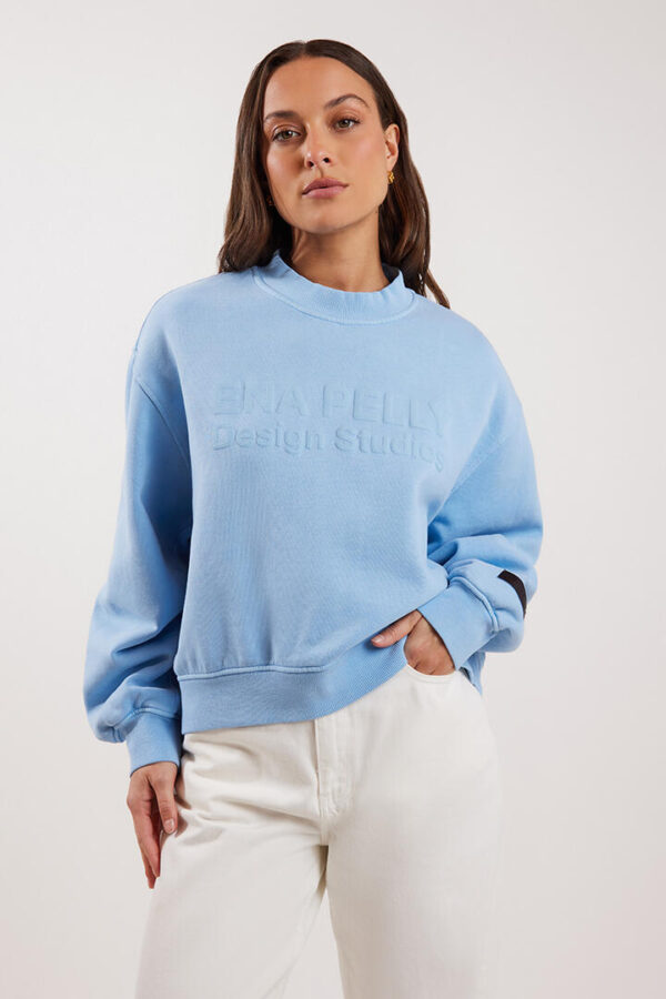 Ena Pelly Timeless Sweatshirt Cornflower