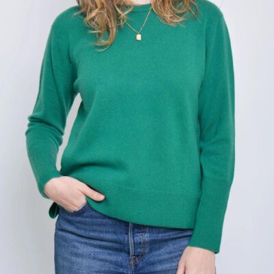 JAMES MELBOURNE CASHMERE CREW NECK KNIT
