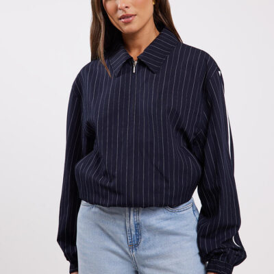 Stylerunner Koda Bomber Navy Pinstripe