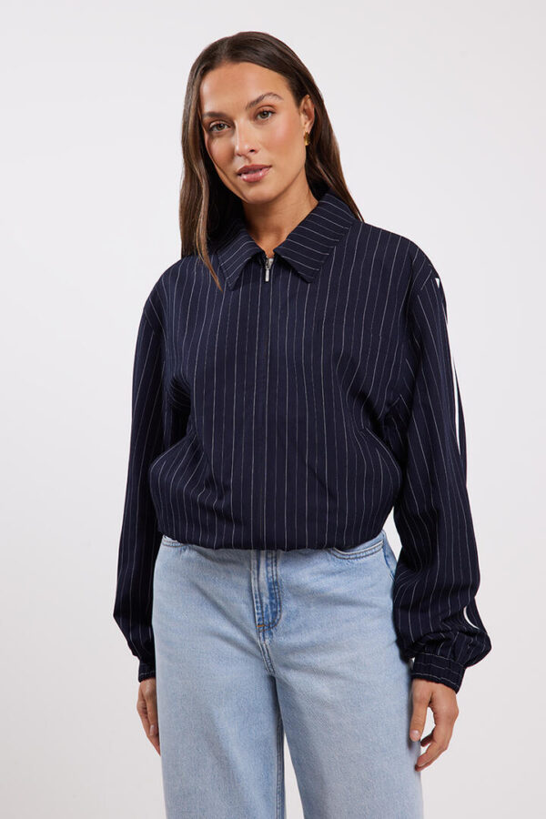 Stylerunner Koda Bomber Navy Pinstripe