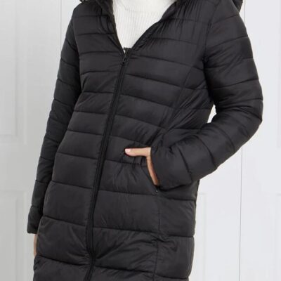 CAROLINE K MORGAN LONG SLEEVE PUFFER COAT