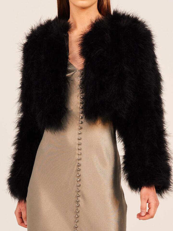 BÜBISH MANHATTAN FEATHER CROP JACKET - Miss Nelly