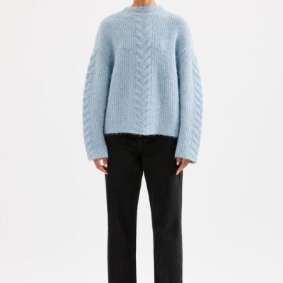 Nude Lucy Paige Cable Knit Blue