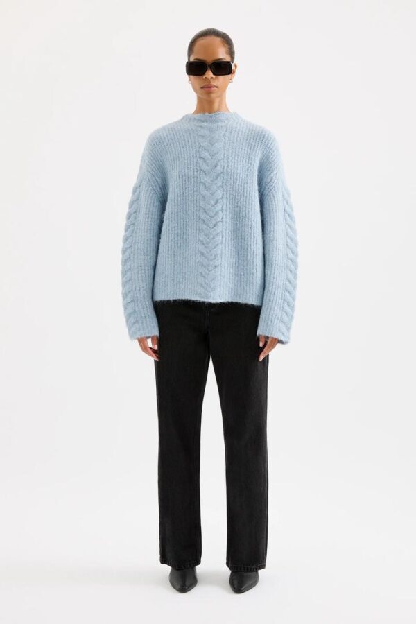 Nude Lucy Paige Cable Knit Blue