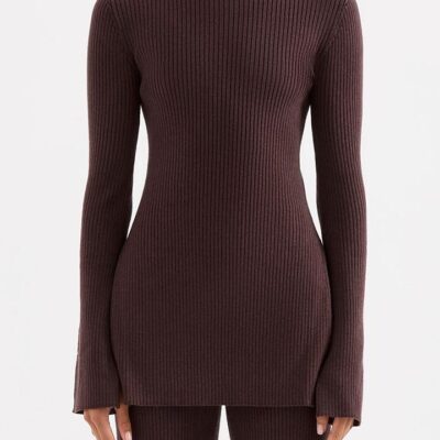 Nude Lucy Malo Knit Tunic Cotton Brown