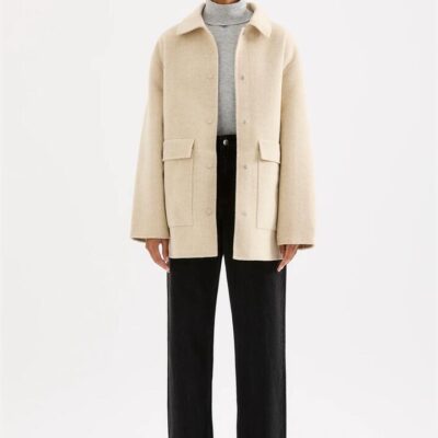 Nude Lucy Levi Wool Coat Cream