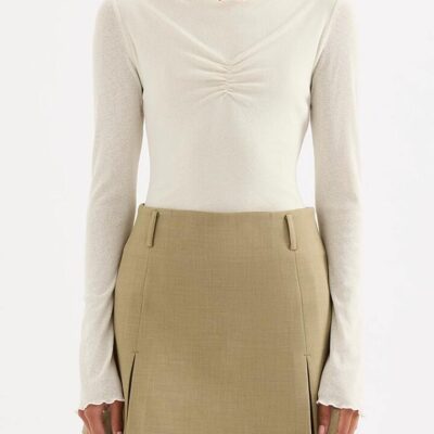 Nude Lucy Clement Ls Top White