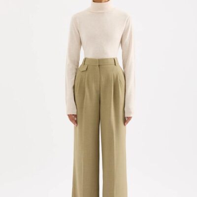 Nude Lucy Audrey Tailored Pant Green