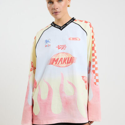 Maku The Label Moto Fiery Tee Fiery Pink