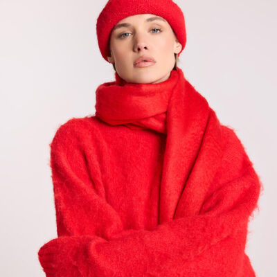 Stylerunner MK x SR Henley Beanie Scarlet