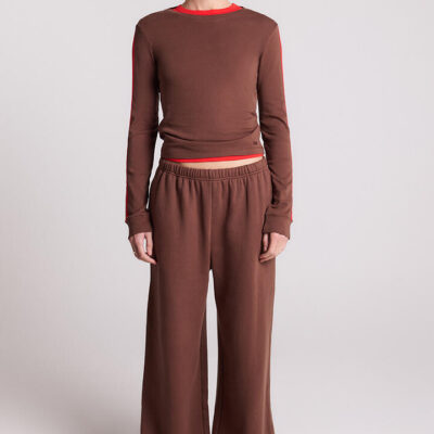 Stylerunner MK x SR Flynn Wide Leg Trackpant Hazelnut