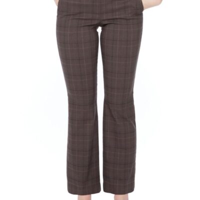 UP! VINLEE PLAID TECHNO BOOTCUT PANT