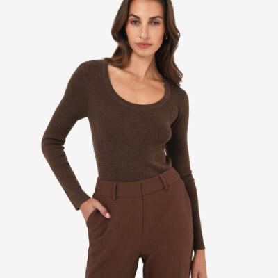 FORCAST Samira Scoop Neck Knit