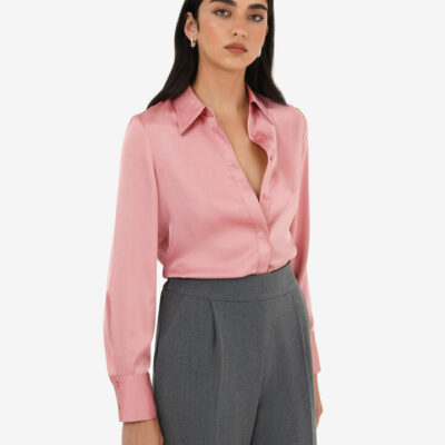 FORCAST Mae Satin Shirt