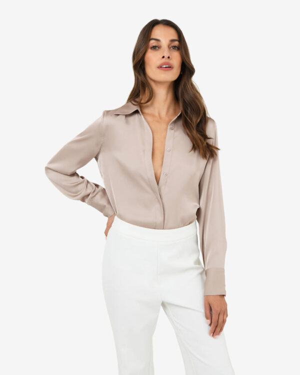FORCAST Mae Satin Shirt