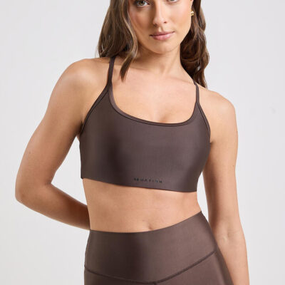 P.E Nation Fairmont Sports Bra Espresso