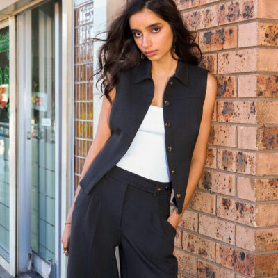 FORCAST Dolly Collared Vest