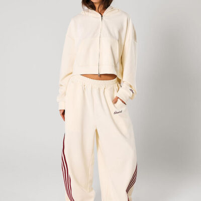 Sśaint Zip Hoodie Cream