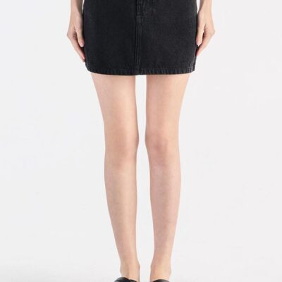 Nude Lucy Sia Denim Mini Skirt Denim Black