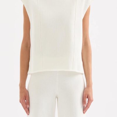 Nude Lucy Landa Knit Tee Cotton White
