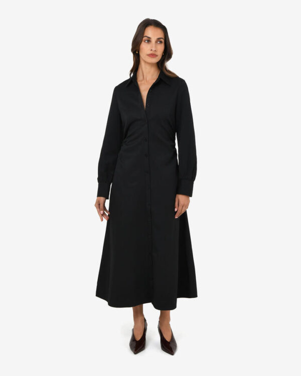 FORCAST Lune Ruched Shirt Dress
