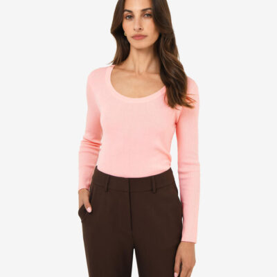 FORCAST Samira Scoop Neck Knit