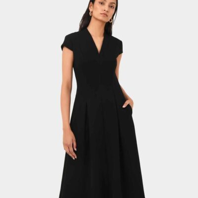 FORCAST Juno Panel Ponte Dress