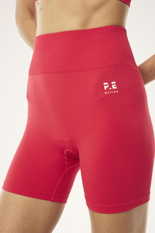 P.E Nation Restore Seamless 5" Bike Short Strawberry