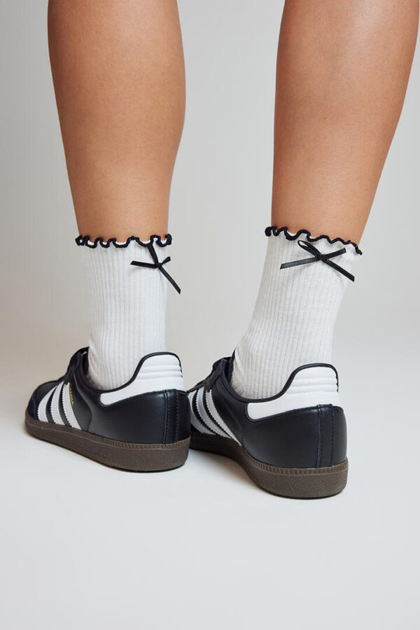 Stylerunner Bow Sock Marshmallow