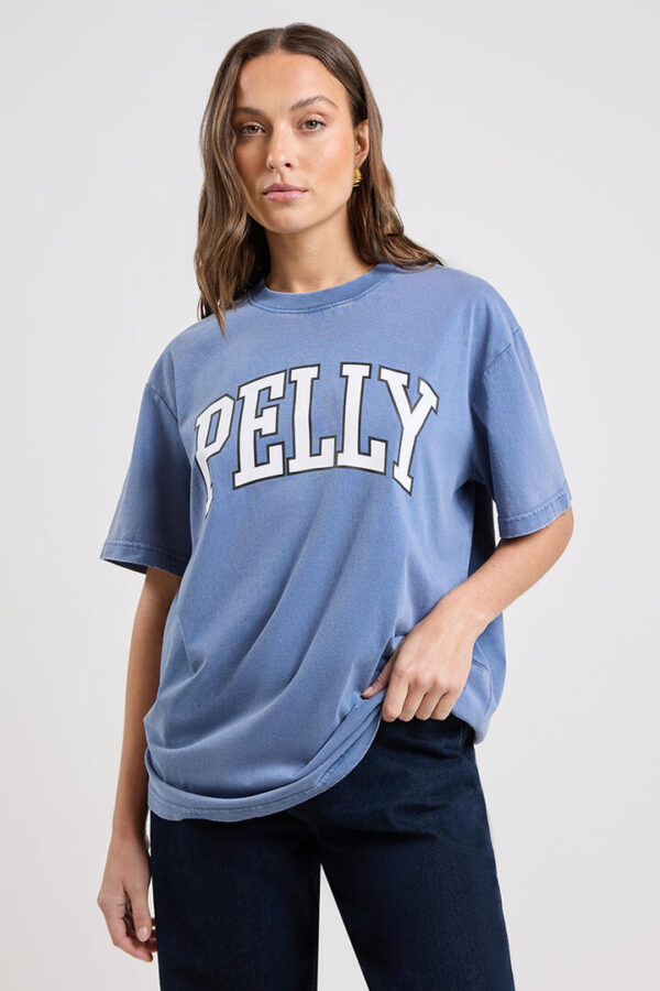 Ena Pelly Jessie Oversized Tee Indigo Wash