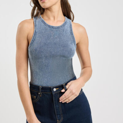 Camilla And Marc Elara Rib Logo Tank Classic Blue