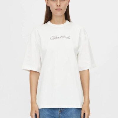 Camilla And Marc Rigel Logo Tee Soft White