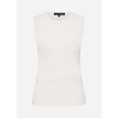 David Lawrence Pip Pleat Front Knit Top