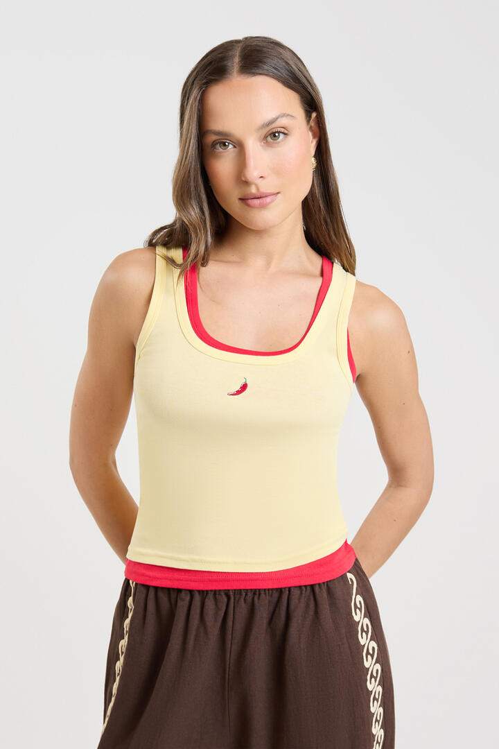 Liido Perry Scoop Tank Sunshine - Miss Nelly