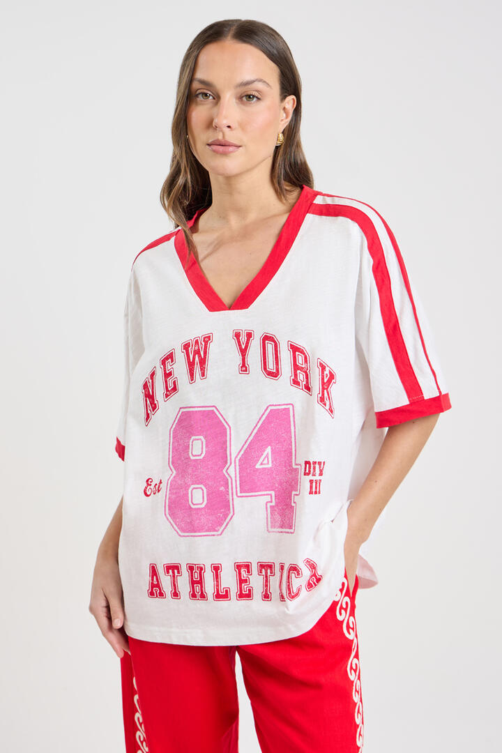 Liido Beau Short Sleeve Tee Chalk - Miss Nelly