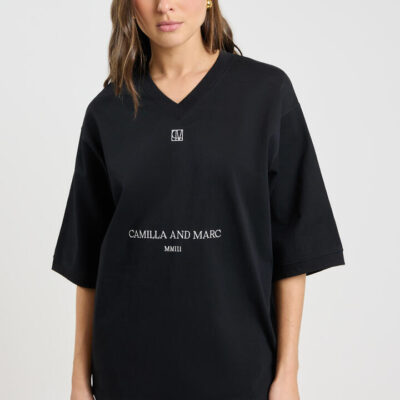 Camilla And Marc Larissa Logo Tee Black